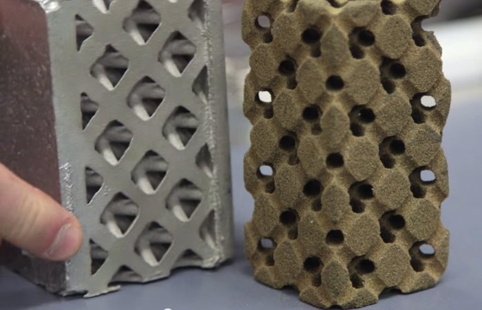 binder jetting 3d printing sand part