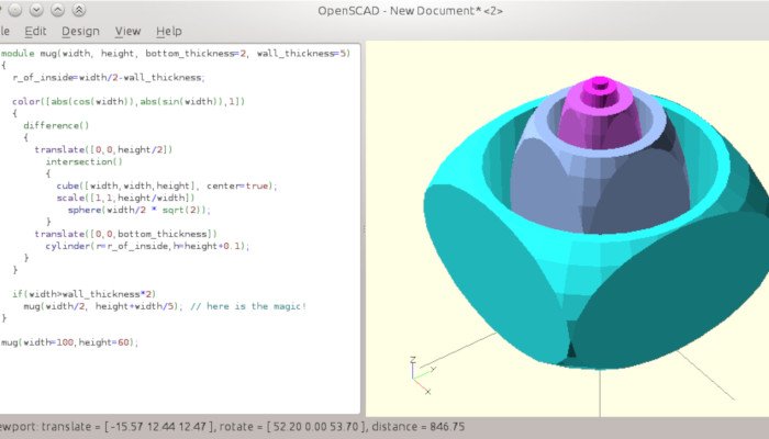 OpenSCAD 免费 3D 软件