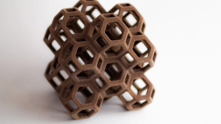 incredibly detailed 3d printed chocolate piece