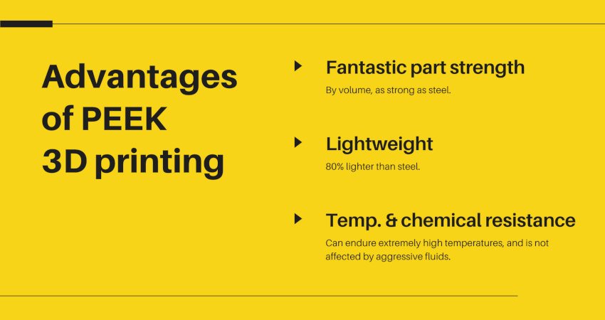 advantages of peek 3d printing