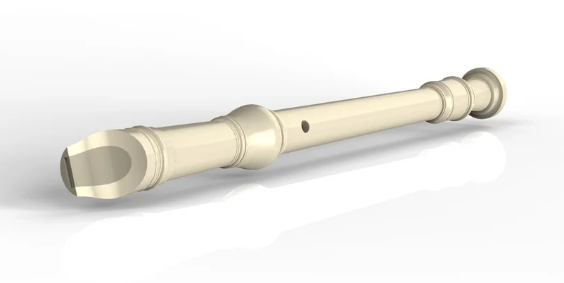 3D Printed instrument recorder flute