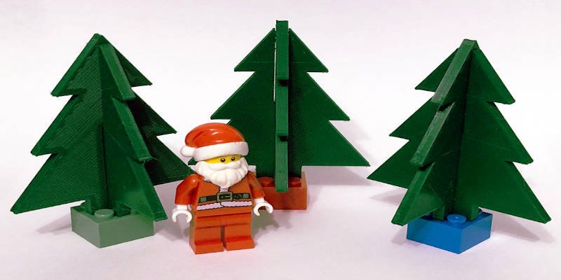 3D Printed Lego Christmas Set