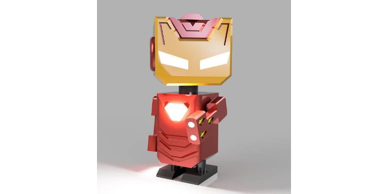 Best 3D Printed Gifts Iron Man Robot Cute