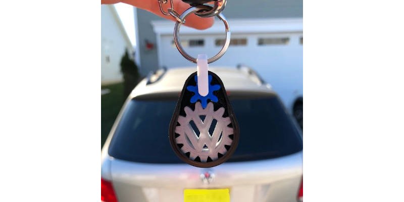 3D Printed Keychains VW