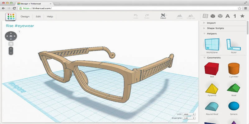 3D Printer Glasses Mesh