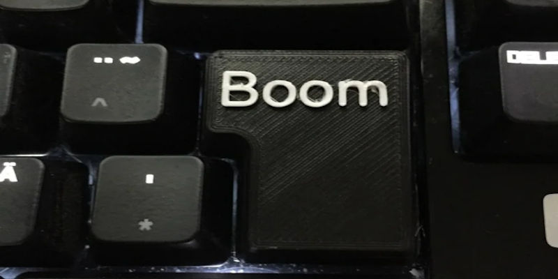 3D Printed Keycap - Boom Enter Key