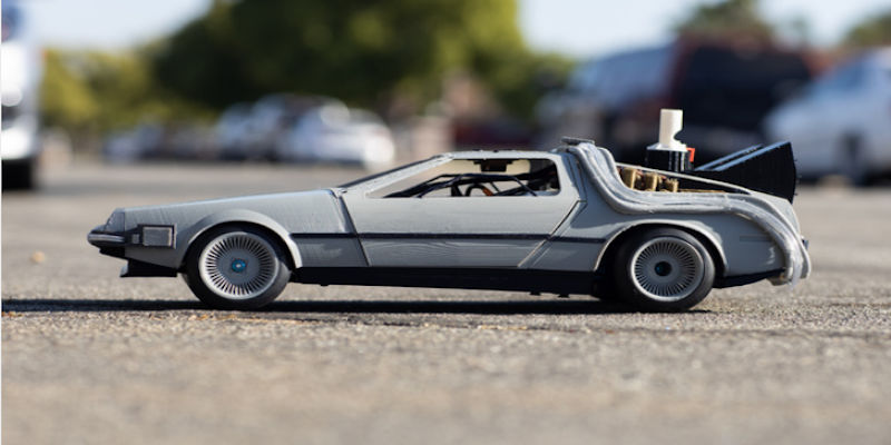 3D Printed RC Car DeLorean