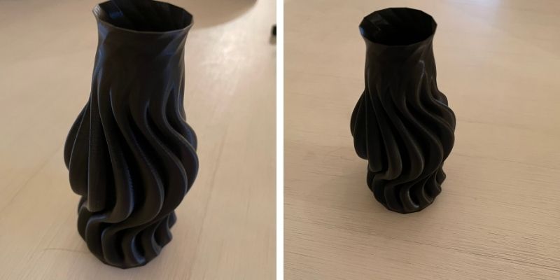 pla fdm 3d prints on the snapmaker 2.0 vase