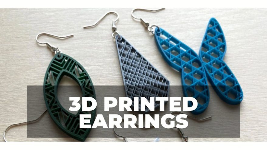 3D printed earrings