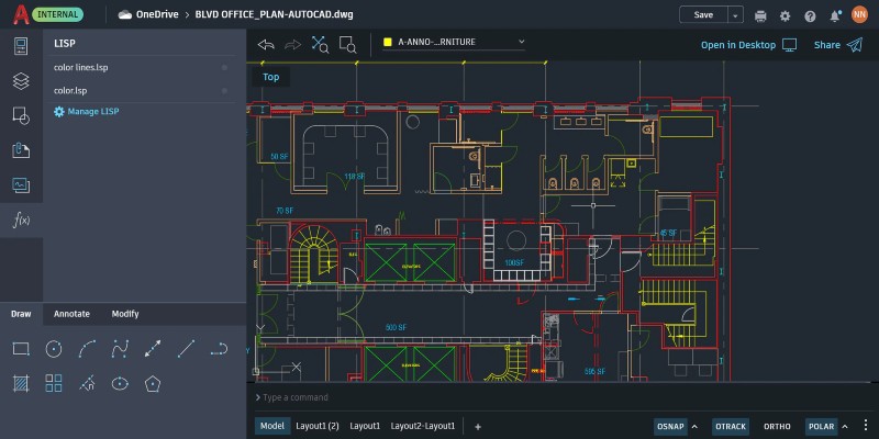 AutoCAD 2D CAD software