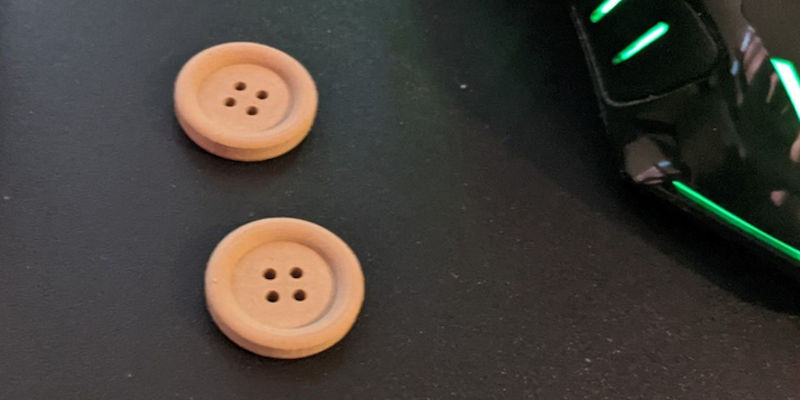3D Printed Clothing Repair Button