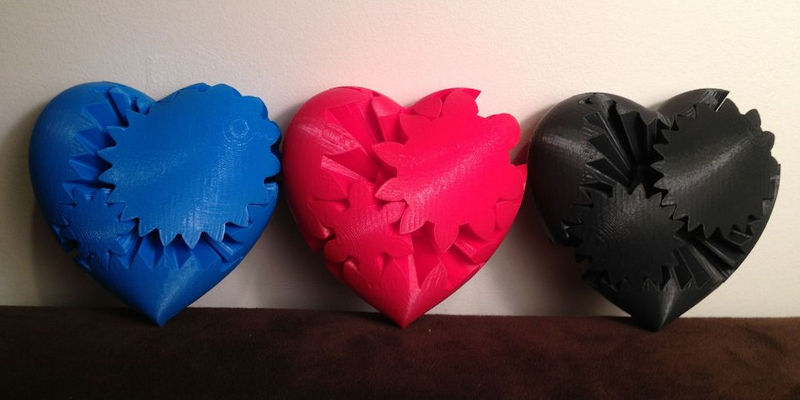 Heart Gear Fidget Print