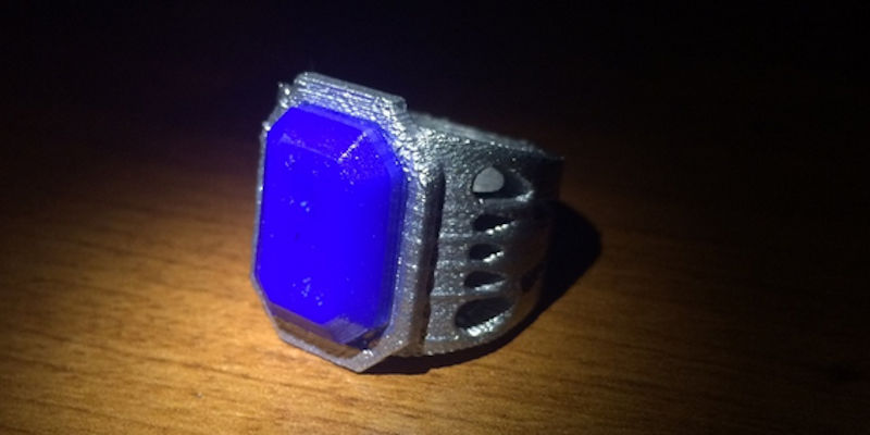 Black Butler 3D Printed Ring