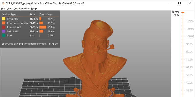 A screenshot of the PrusaSlicer software for Ender 3