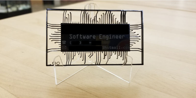 3D Printed Circuit Board Business Card