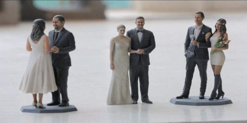 3D Printed Wedding Cake Tooper