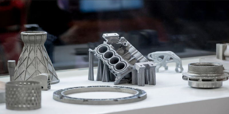 Gray-colored 3D models