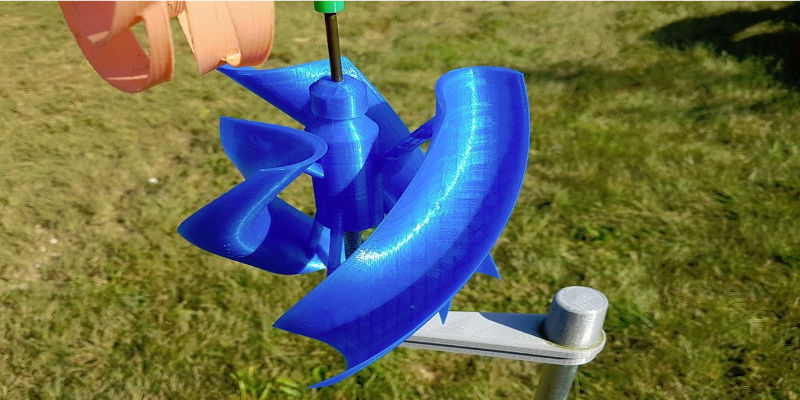 A 3D printed wind turbine