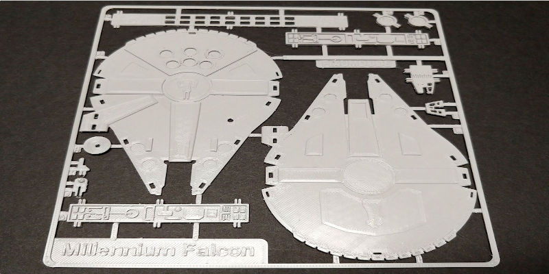 3D printed Star Wars Millennium Falcon