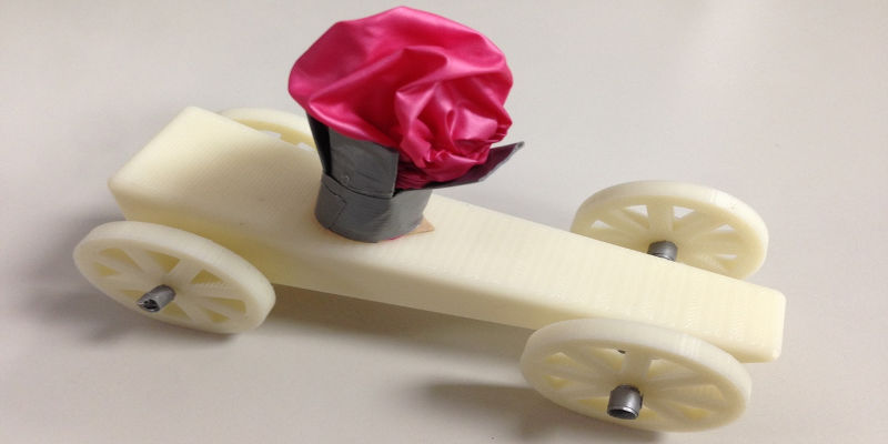 3D printed balloon car