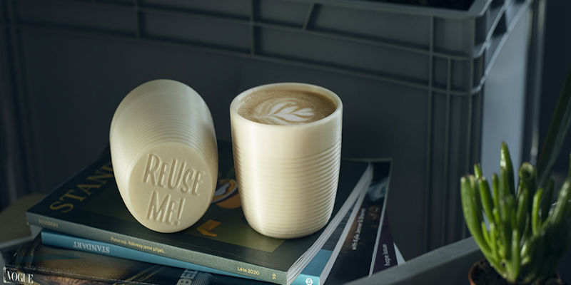 Eco-friendly 3D printed mugs