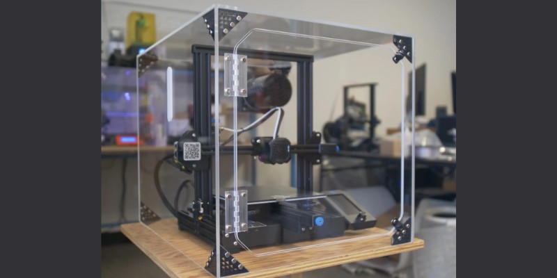 An example of an enclosed ender 3 printer