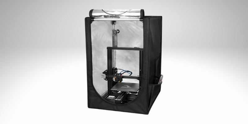 The official Creality enclosure for Ender 5. It's a black case with an insulated lining.
