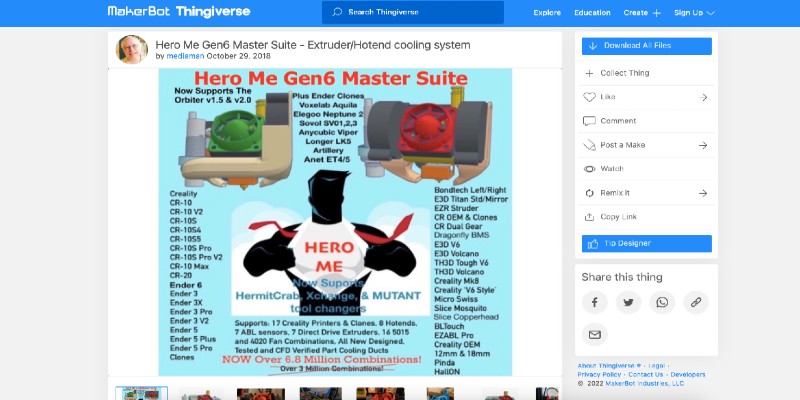 The Hero Me design from Thingiverse