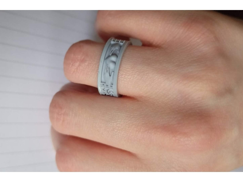 3D printed ring miniature print