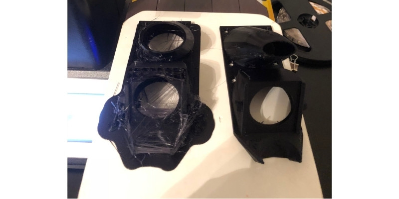 3D printing MP Select Mini V2 part cooling fan causing stringing