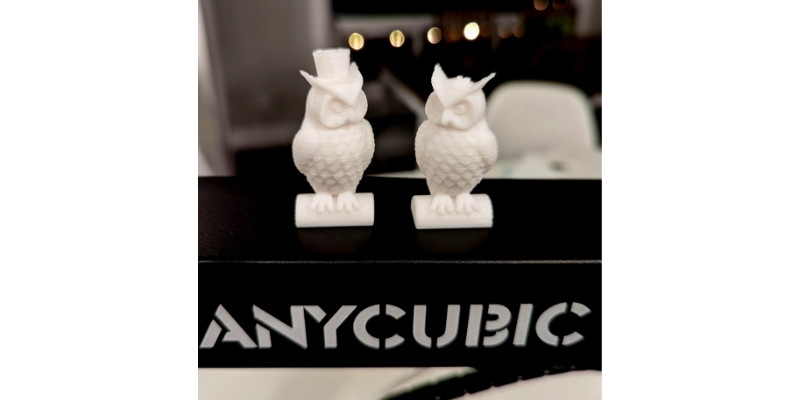 mini owls 3D printed on anycubic mega s