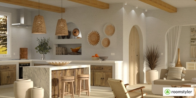 Mediterranean Feel Kitchen designed in Roomstyler