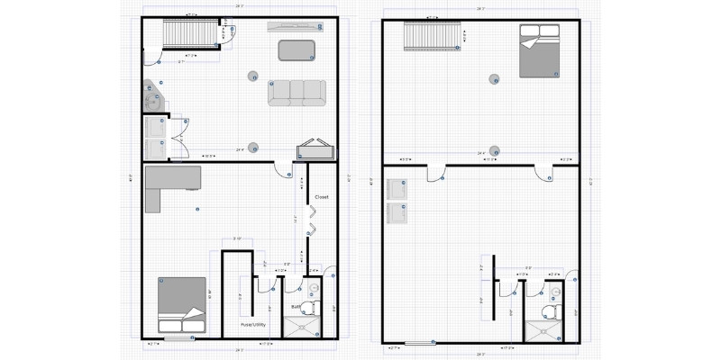 an example of a basement sketch plan