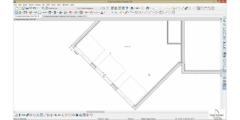 Chief Architect Home Premier-garage floor plan