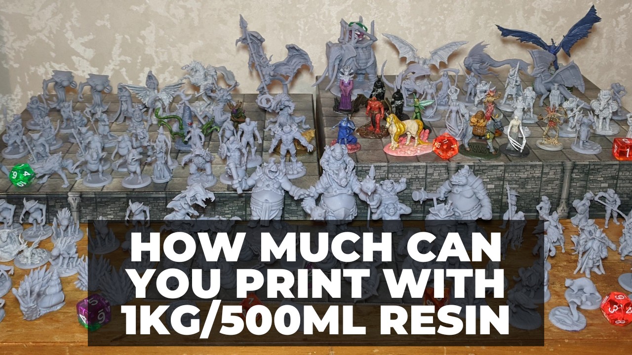 How Much Can You Print With 1kg--500ml Resin