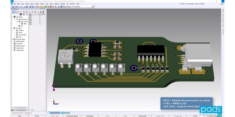 PADS-Routing the PCB tutorial