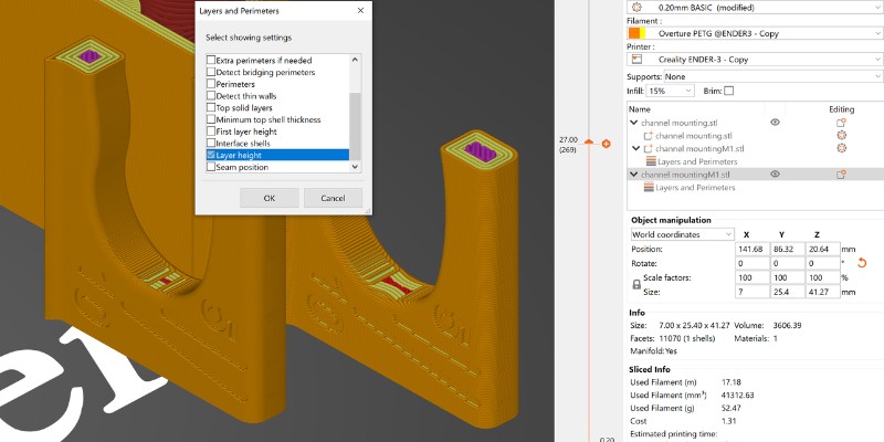 Prusa Slicer-layer height settings