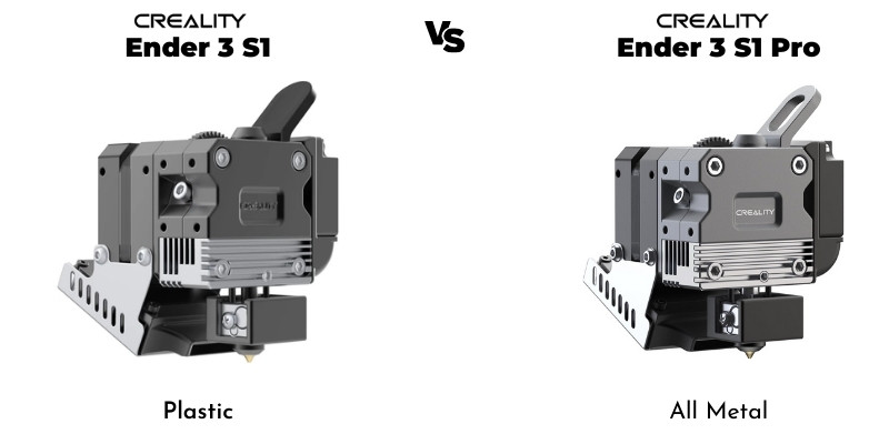 The Difference between Extruders of Ender 3 S1 vs Ender 3 S1 Pro