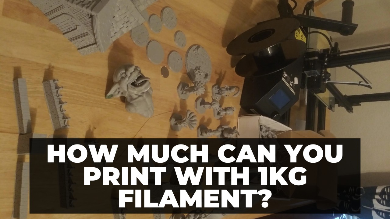 How Much Can You Print With 1KG Filament