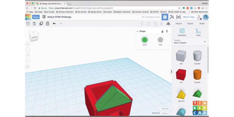 TinkerCAD is the easiest free CAD for beginners who use MacOS