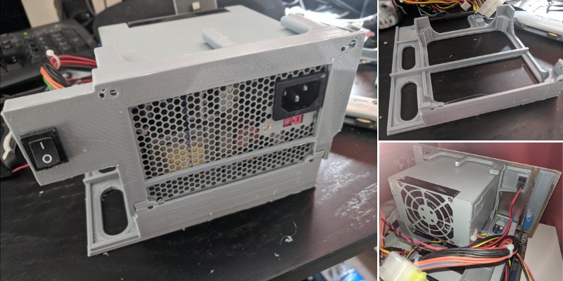 Micro ATX Power Supply Case was created for the Amiga 2000's power supply, can be downloaded from  Thingiverse.