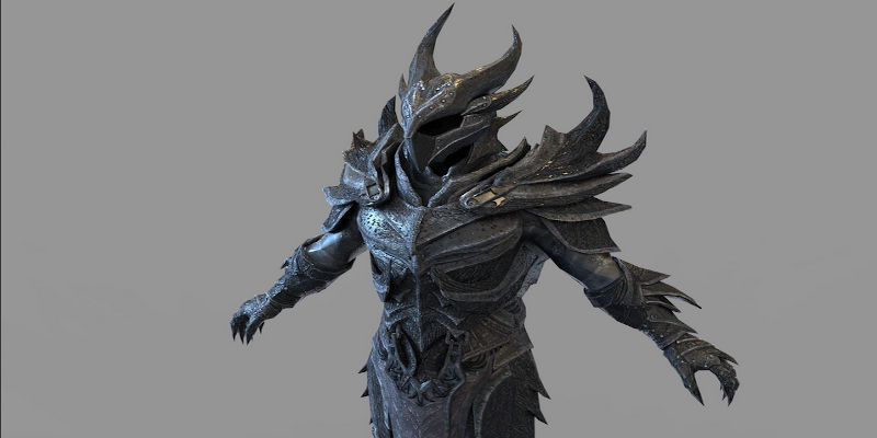 3D Printed Daedric Armor Elder Scrolls