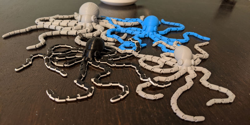 3D Printed Articulated Octopus