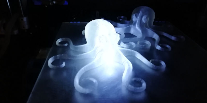 3D Printed Octopus Lamp