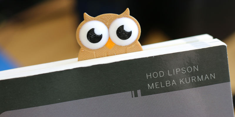 3D Printed Owl Bookmark