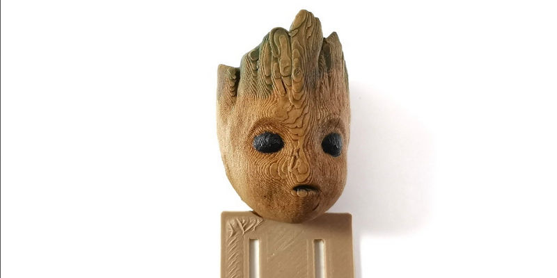 3D Printed Groot Bookmark