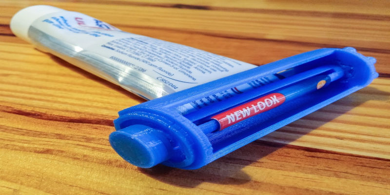 3D Printed Useful Gadget Toothpaste Roller