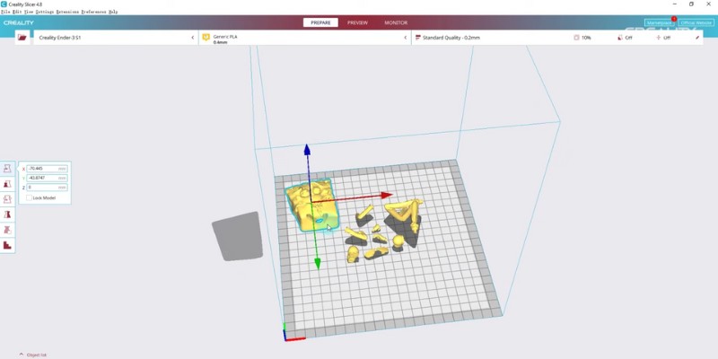 Creality Slicer User Interface