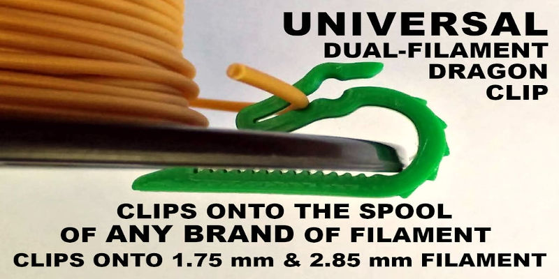 Dragon Clip for 3D Printer Filament Universal