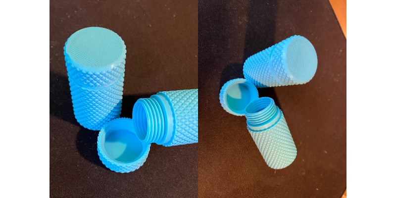 3D Printed Screw bottles made on Qidi Tech X-Plus 3